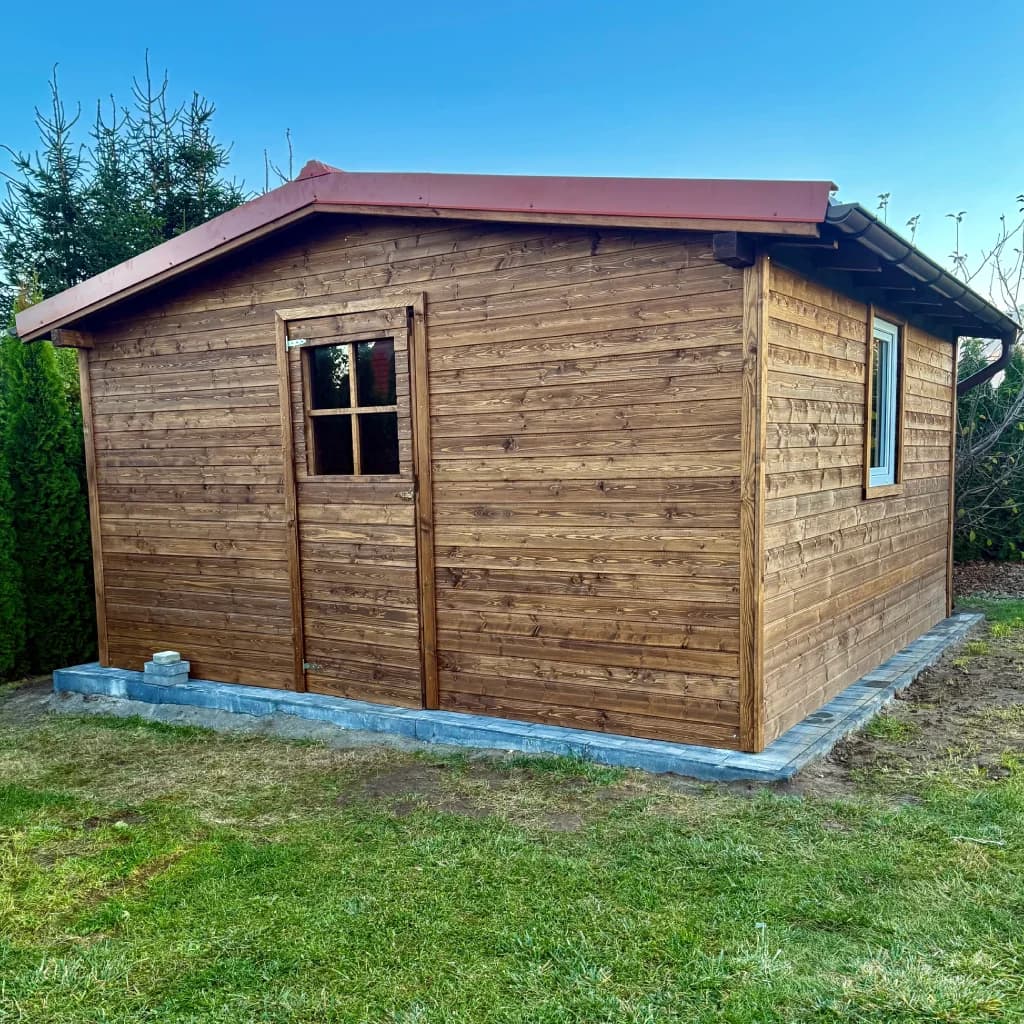 Domek narzędziowy z drewna - realizacja Dzik Wood