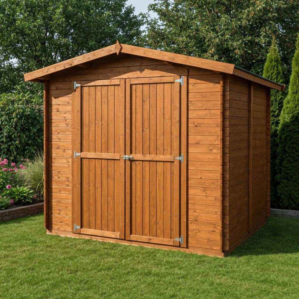 Domek narzedziowy z drewna - realizacja Dzik Wood